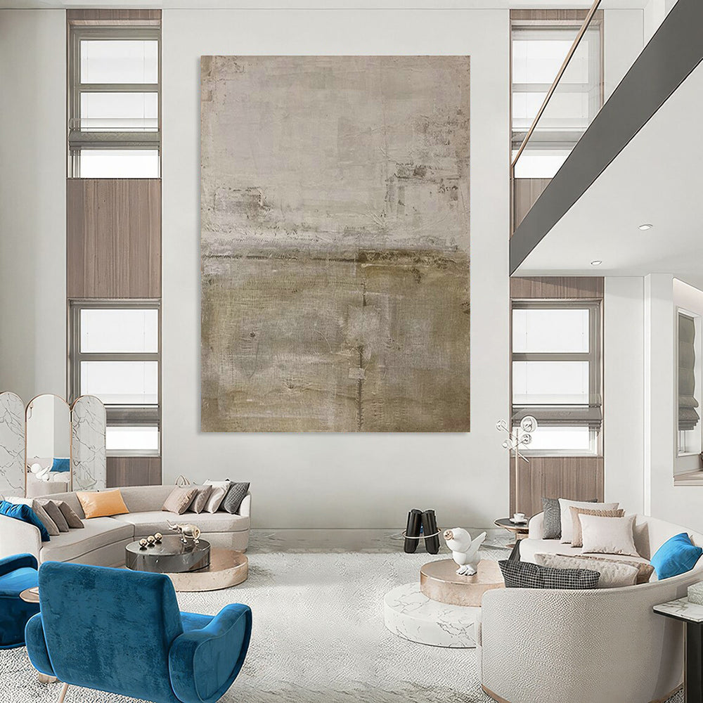 Gray - White Textured Art for Industrial Loft & Art - Themed Library DLZ1854