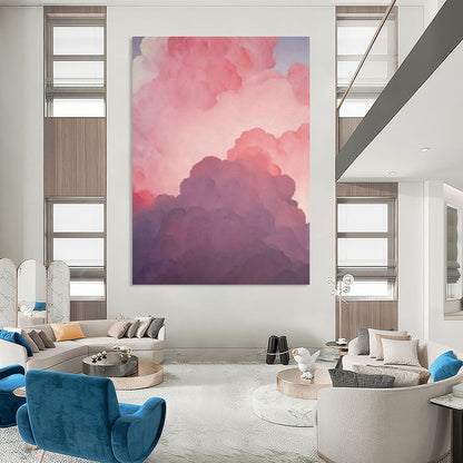 Dreamy Cloud Abstract Art for Nursery & Rooftop Lounge DLZ0593