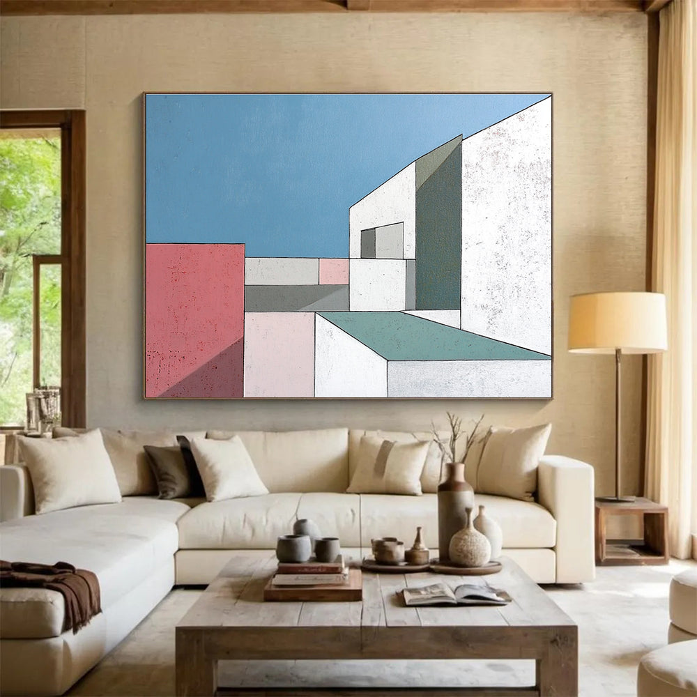 Geometric Architectural Art for Architectural Firm & Modern Home Office SC487
