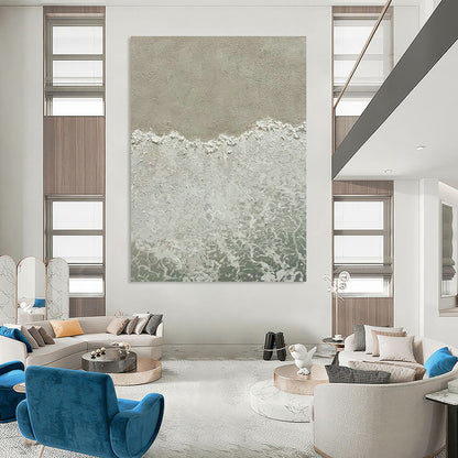 Beach Wave Abstract Art for Beach House & Home Sunroom DLZ1134