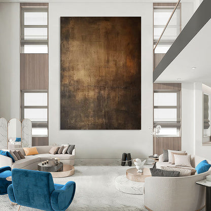 Brown - Toned Abstract Art for Rustic - Themed Whiskey Bars DLZ0179