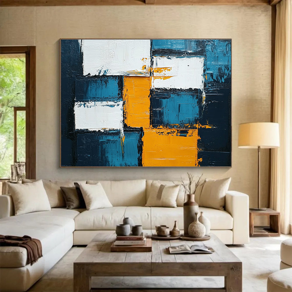 Color - Blocked Squares Art for Creative Studio & Contemporary Gallery SC122