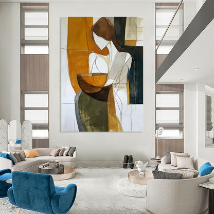 Abstract Woman with Bowl for Cultural Art Space & Art - Loving Kitchen STSC299