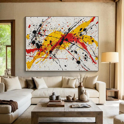 Energetic Splatter Art for Modern Studio & Art Gallery SC570