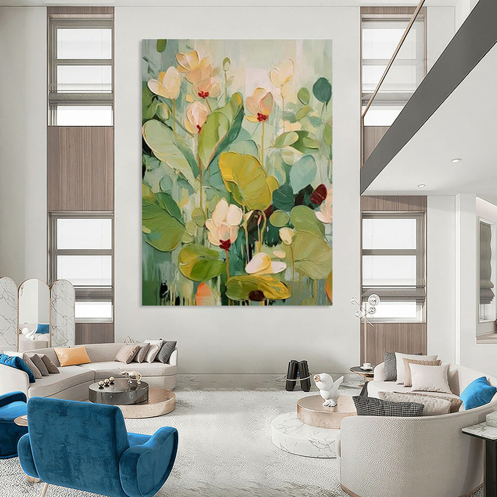 Light - Color Floral Art for Feminine Home Bedroom Boudoirs DLZ0226