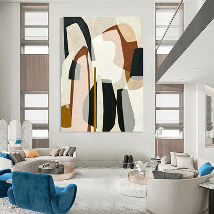 Pastel Geometric Art for Boho - Chic Nursery & Creative Women’s Coworking Space DLZ1515