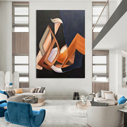 Geometric Color Abstract for Mid - Century Modern Lounge & Creative Design Studio DLZ0934