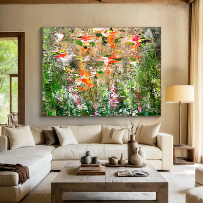 Colorful Flower Field Art for Countryside Bed - and - Breakfast Common Areas DLZ3306