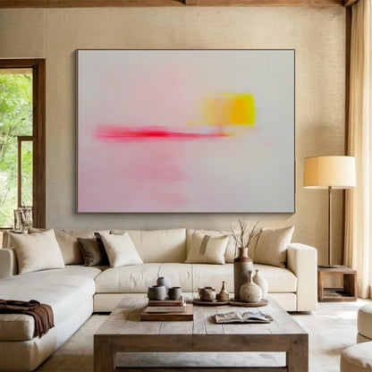 Subtle Color Blur Abstract Art for Minimalist Bedroom & Calming Spa SC251