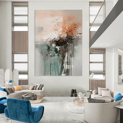 Textured Abstract Art for Art Gallery & Industrial - Style Loft DLZ1787