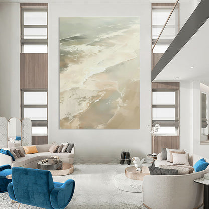 Abstract Sea Wave Painting for Beachfront Hotel & Nautical - Themed Restaurant DLZ0658