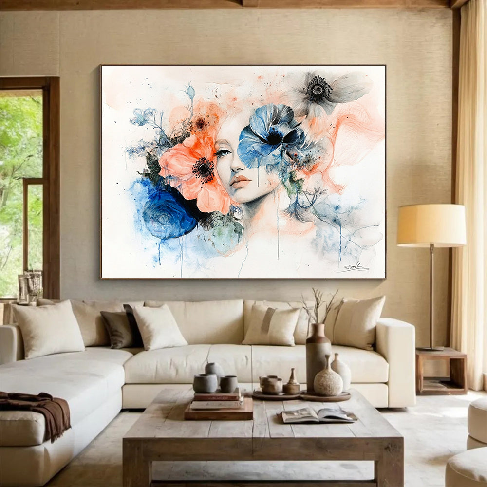 Elegant Floral Portrait for Boutique & Romantic Restaurant SC566