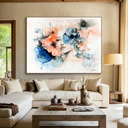 Elegant Floral Portrait for Boutique & Romantic Restaurant SC566