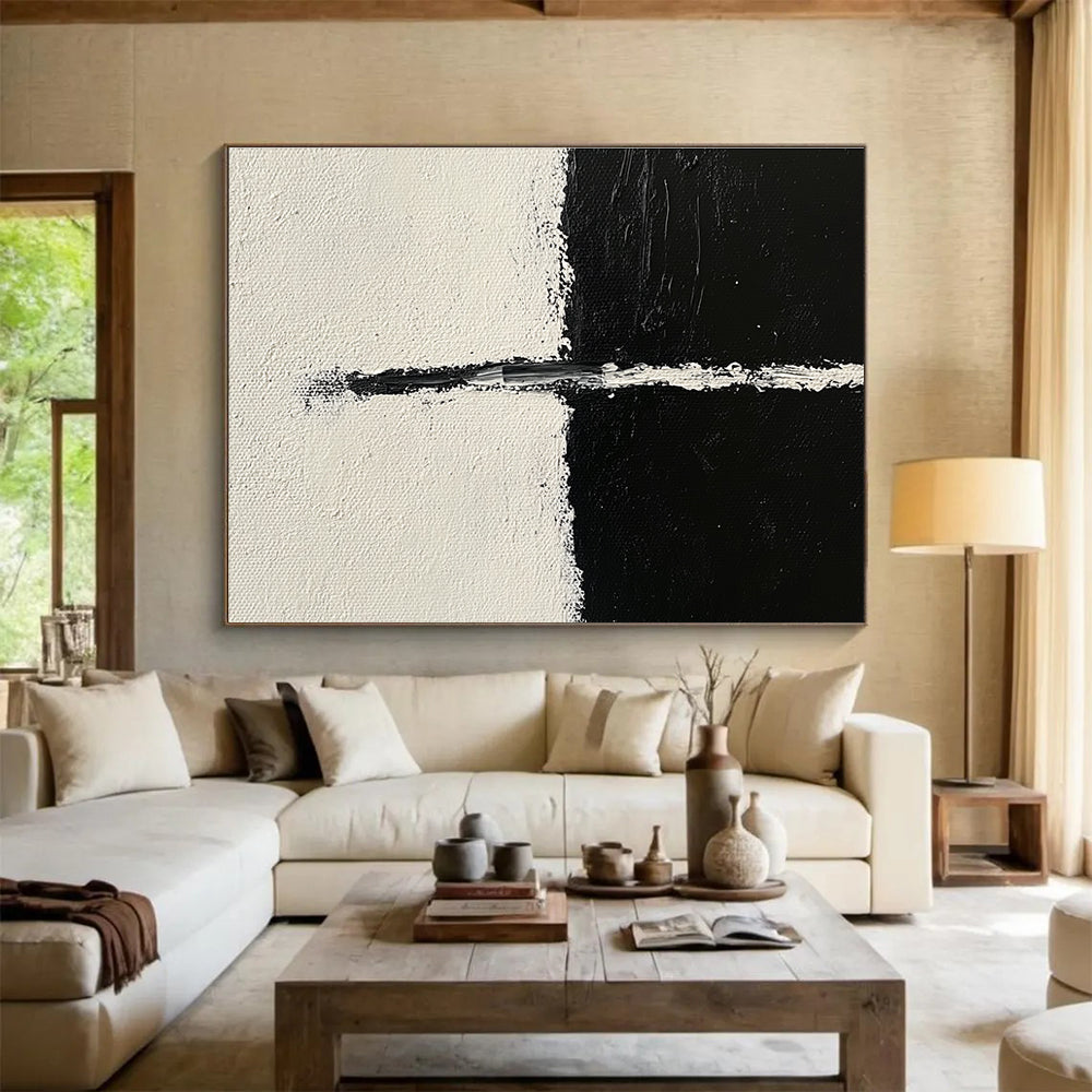 Minimalist Black & White Art for Contemporary Office & Scandinavian - Style Bedroom SC141