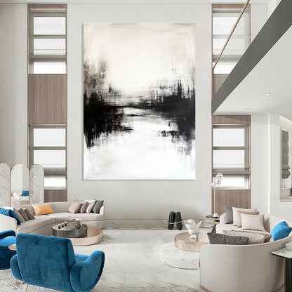 Monochrome Water Reflection for Thoughtful Library & Industrial - Style Loft STSC234