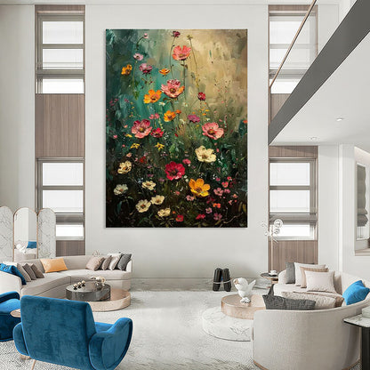 Wildflower Meadow Art for Rustic Kitchen & Outdoor - Inspired Gallery DLZ2254