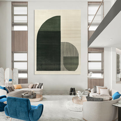 Green Geometric Shapes Art for Modern Office & Architectural Studio STSC1081