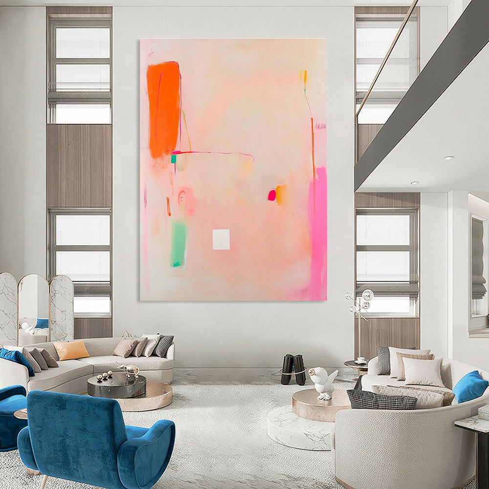 Pastel Abstract with Bold Accents for Feminine Boutique & Cozy Café STSC770