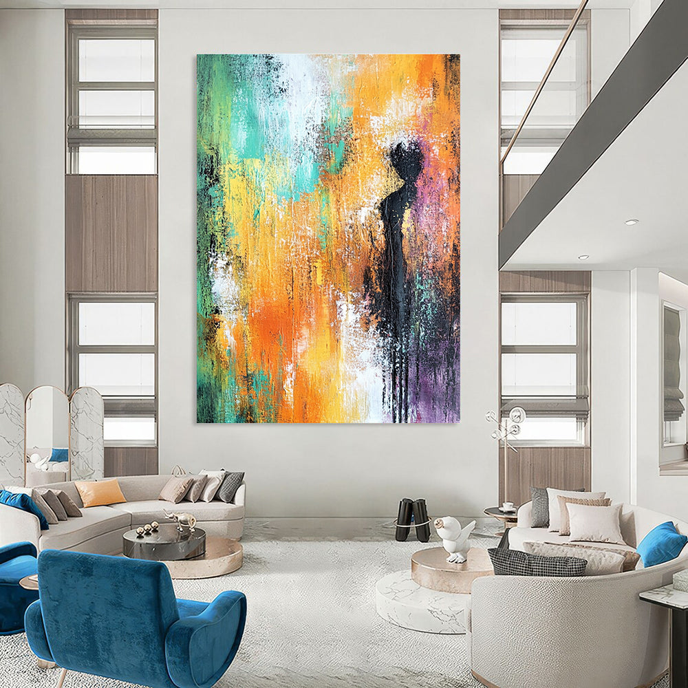 Colorful Silhouette in Abstract for Creative Home Office & Art - Centric Living Room STSC248