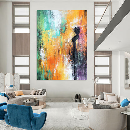 Colorful Silhouette in Abstract for Creative Home Office & Art - Centric Living Room STSC248