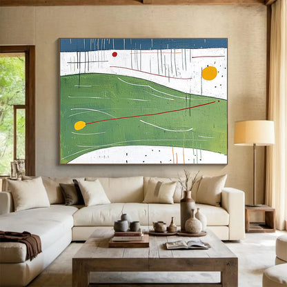 Colorful Minimalist Landscape Art for Scandinavian - Style Home & Art - Loving Café SC176