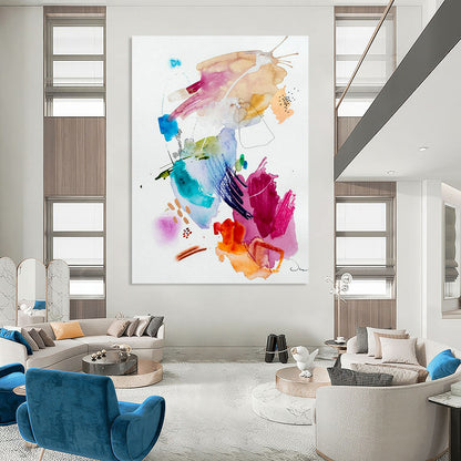 Watercolor Splash Abstract Art for Art Studio Creative Zones DLZ0085
