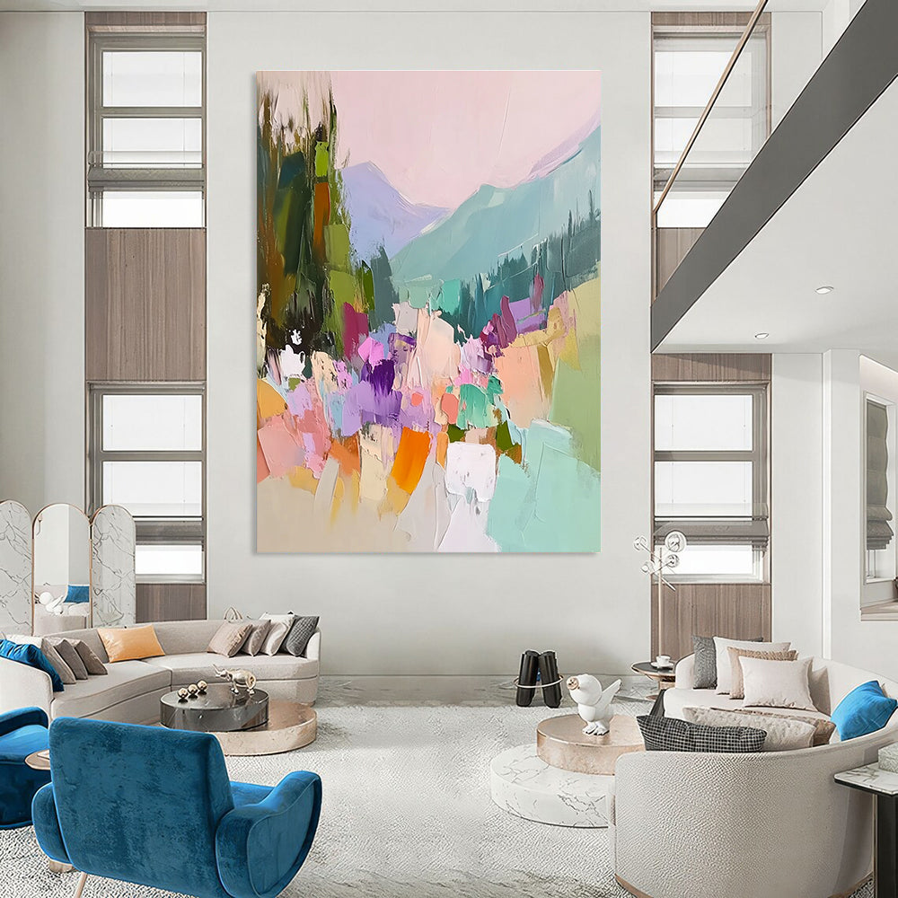 Colorful Mountain Village for Nursery & Creative Studio STSC104