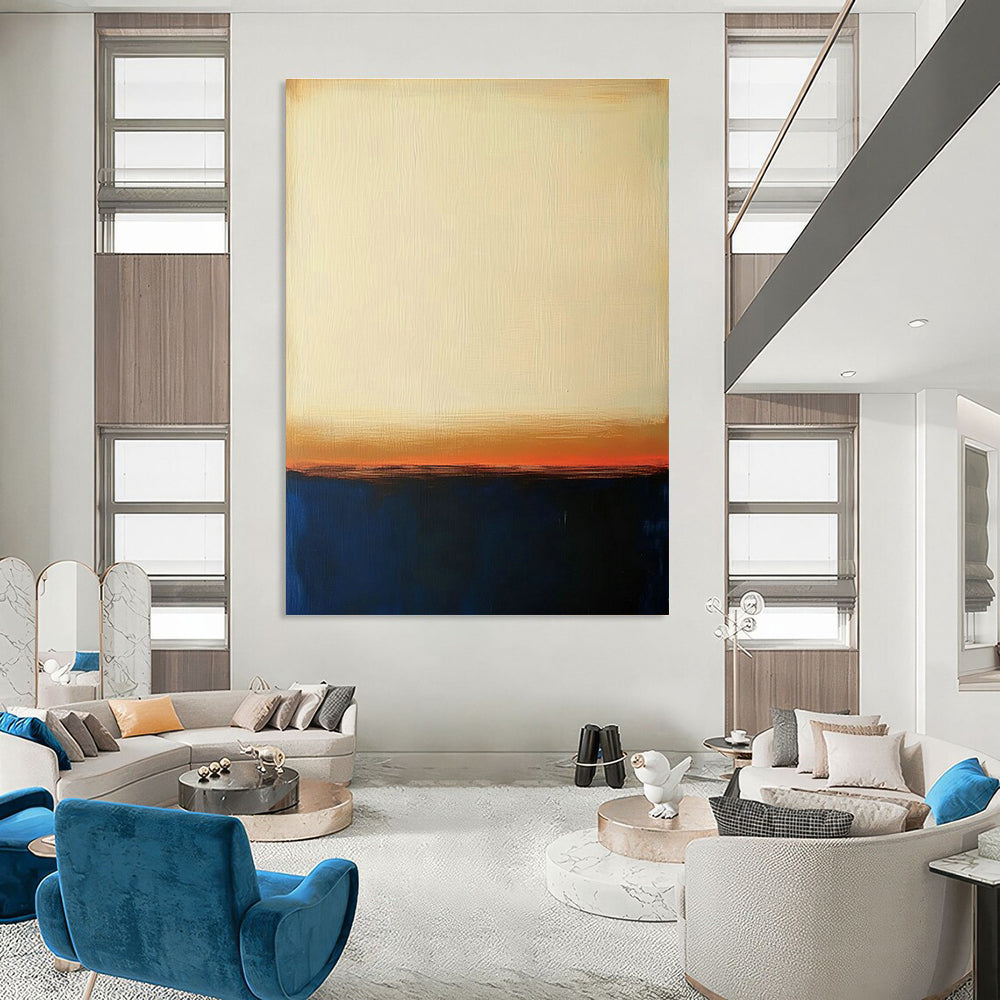 Yellow - Orange - Red Abstract Art for Living Room & Sunroom DLZ0457