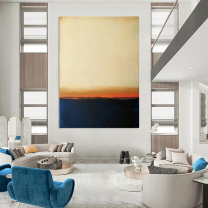 Yellow - Orange - Red Abstract Art for Living Room & Sunroom DLZ0457