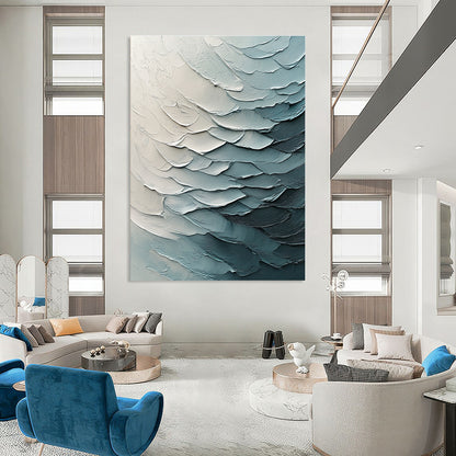 Textured Blue Layers for Modern Bathroom & Serene Home Office STSC204