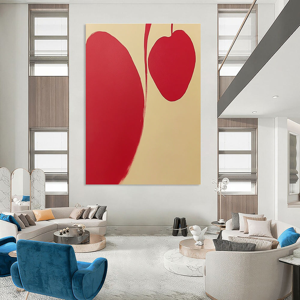 Red Organic Shapes for Modern Nursery & Art - Loving Studio STSC1105