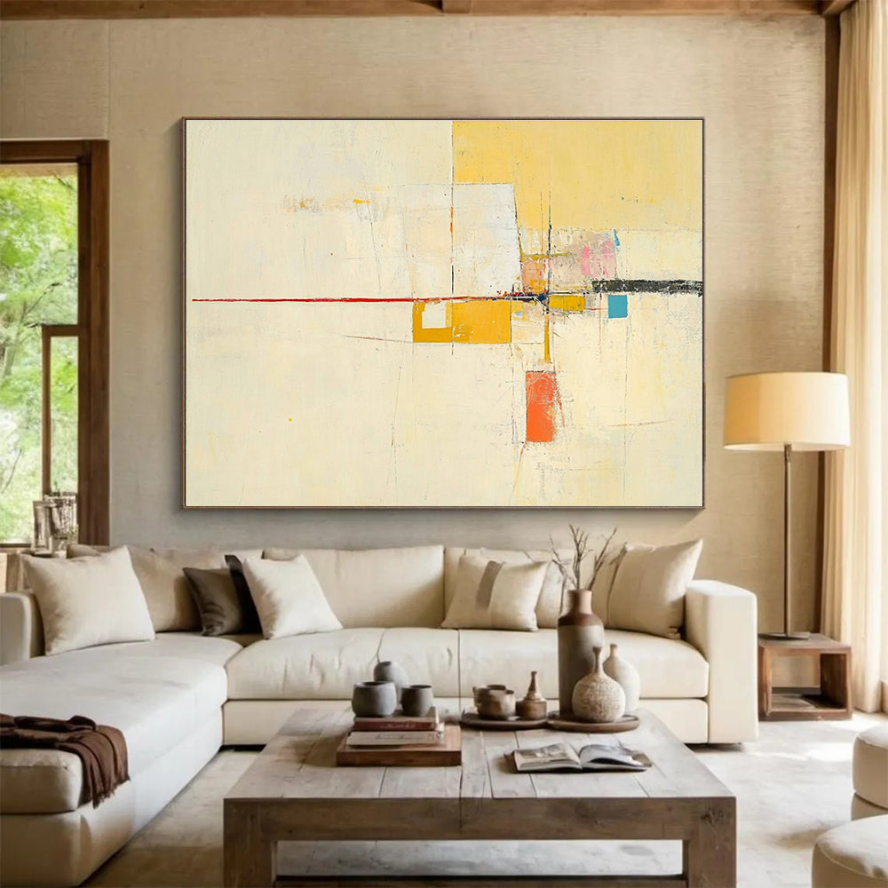 Minimalist Geometric Abstract Art for Contemporary Office & Scandinavian - Style Home SC332