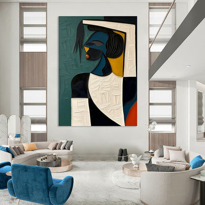 Abstract Figure Art for Bohemian Gallery & Design - Focused Space DLZ2167