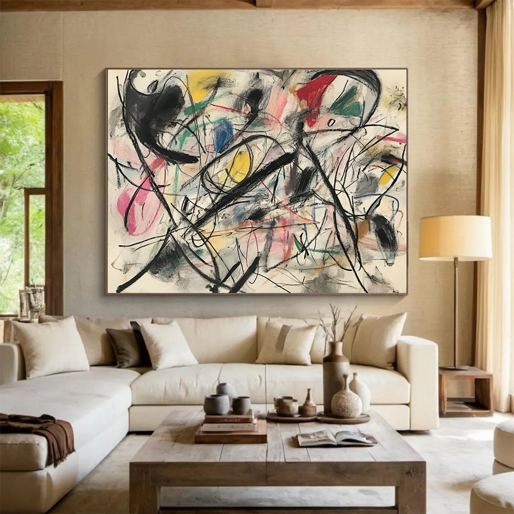 Dynamic Abstract Lines Art for Modern Art Gallery & Trendy Studio SC303