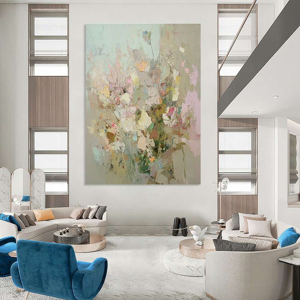Abstract Flower Bouquet for Feminine - Inspired Bedroom & Floral - Themed Café STSC588
