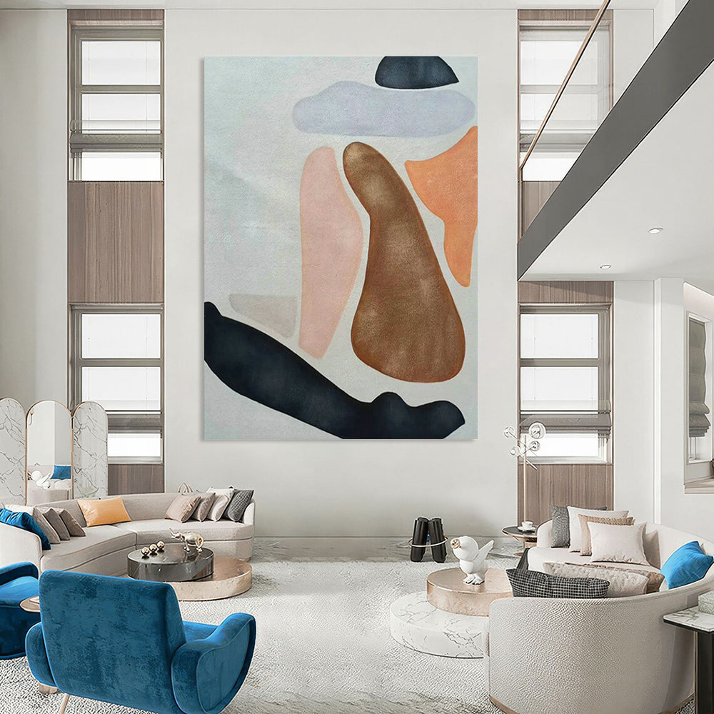 Soft - Colored Geometric Abstract Art for Living Room & Bedroom DLZ0511
