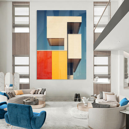 Geometric Architecture Abstract Art for Architectural Firm & Modern Art Café DLZ1944