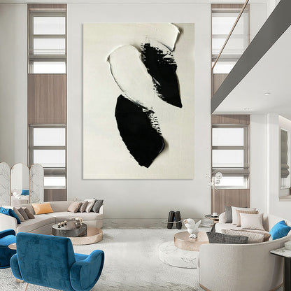 Black - White Color Block Art for Industrial Loft Office & Avant - Garde Gallery DLZ1584