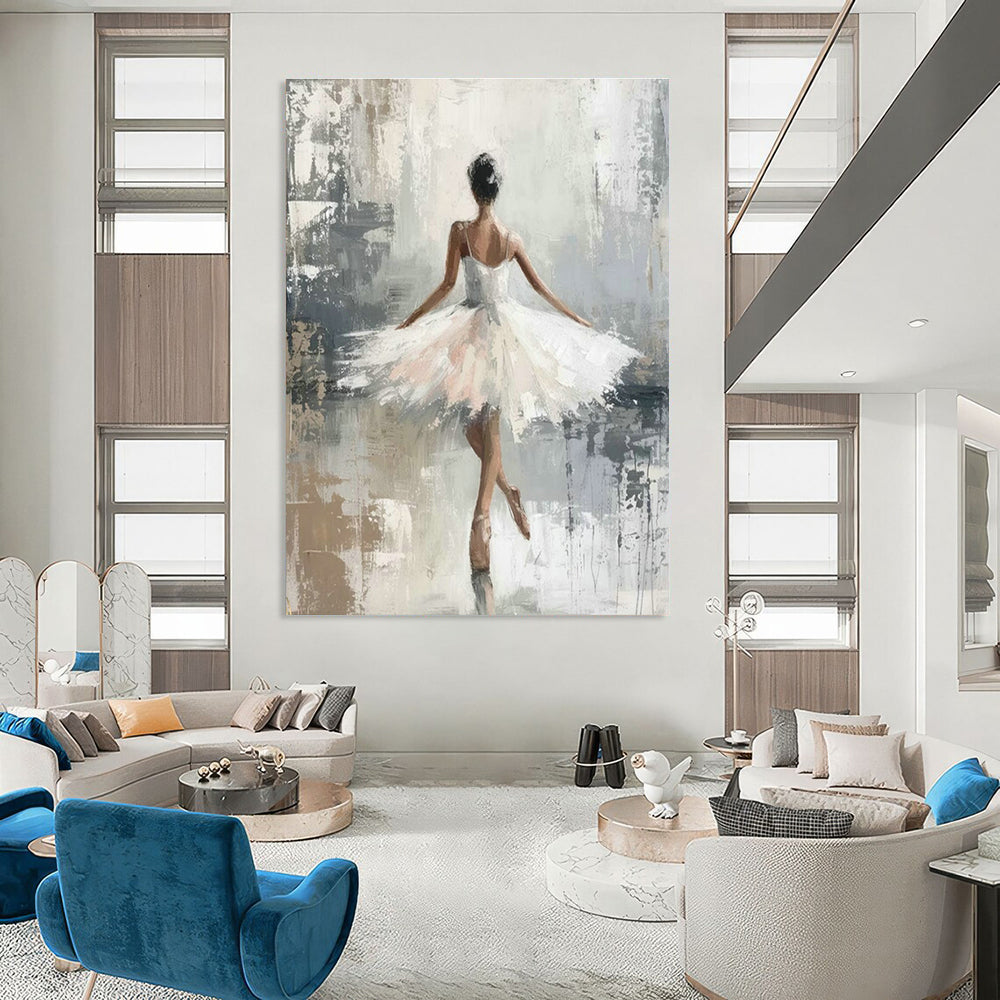 Elegant Ballet Dancer Art for Dance Studio & Feminine Bedroom DLZ1963