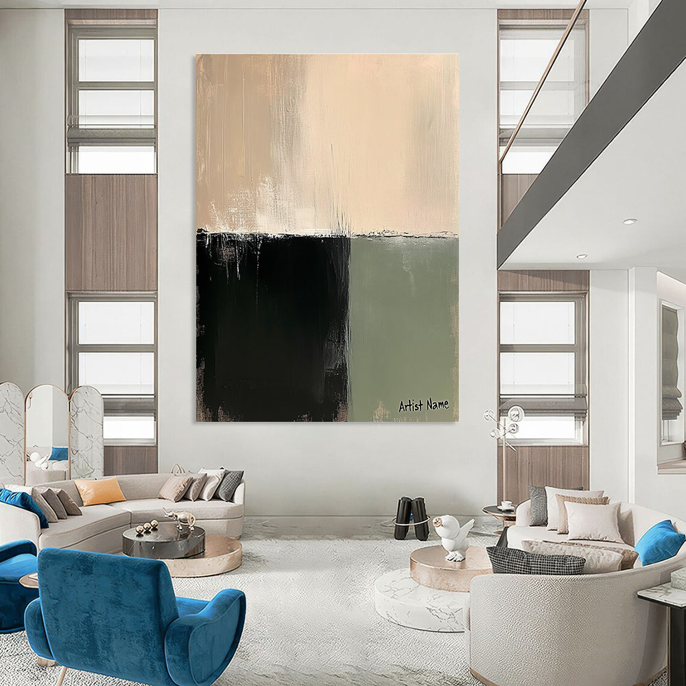 Minimalist Color Block Art for Scandinavian Home & Office Lounge STSC1071