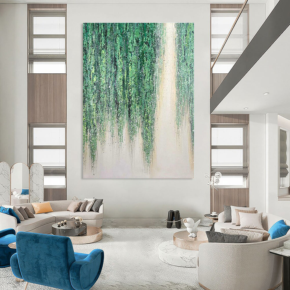 Green Hanging Vines Art for Botanical Garden Café & Nature - Loving Home DLZ2206