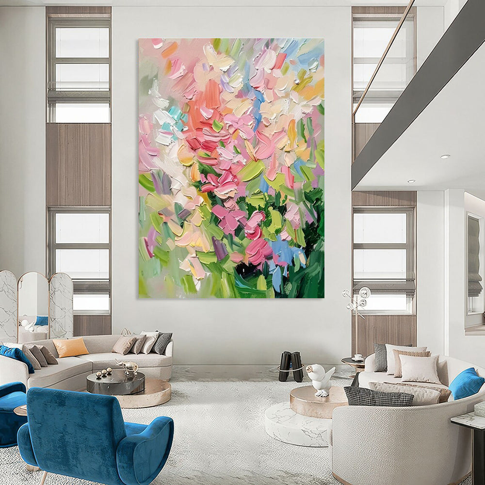 Impressionist Flower Bouquet Art for Garden Party Venue & French - Style Café DLZ1410