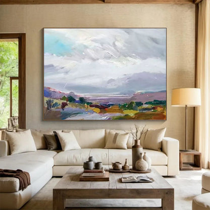 Colorful Pastoral Landscape Art for Charming Dining Room DLZ2826