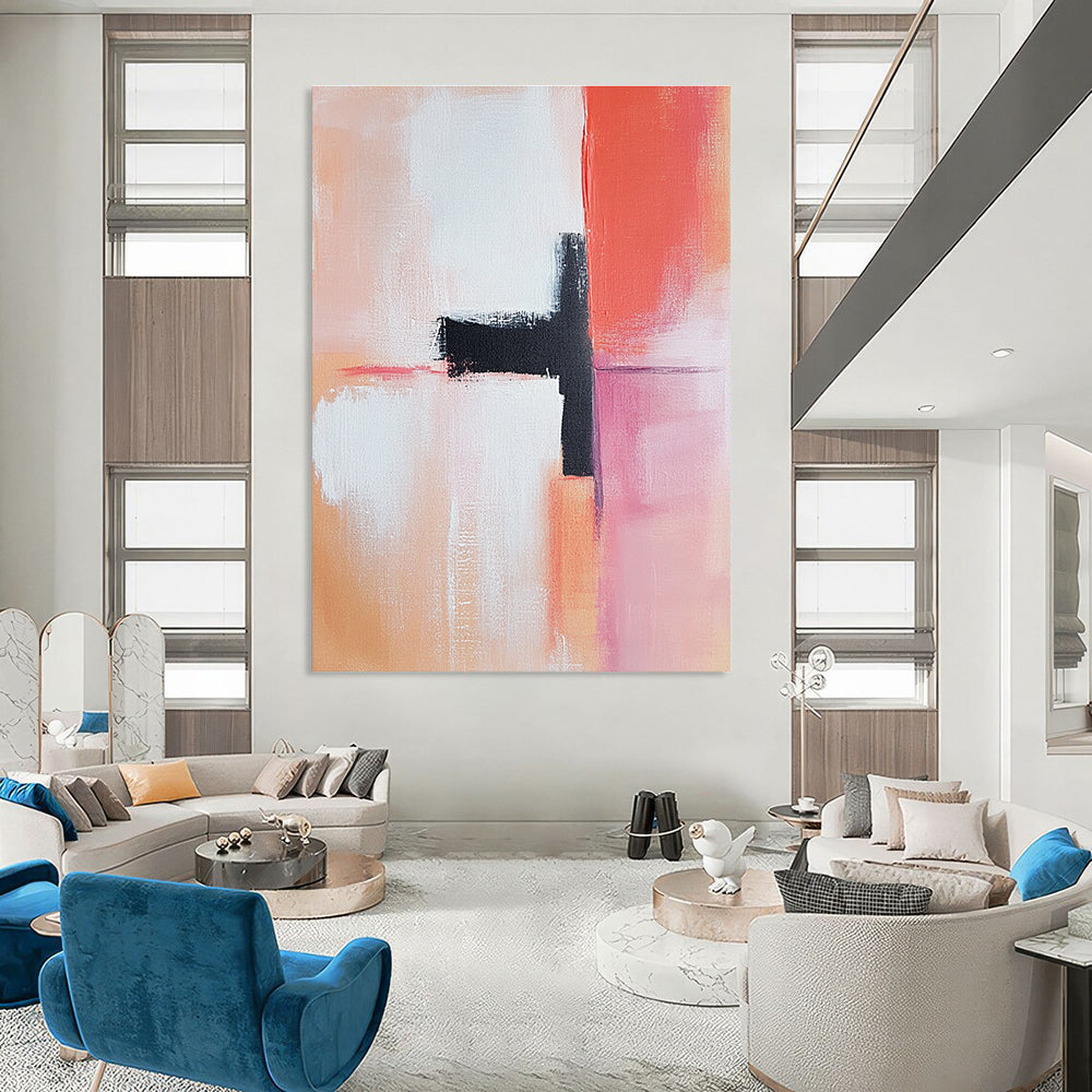 Color - Blocked Cross for Scandinavian - Style Home & Minimalist Gallery STSC819