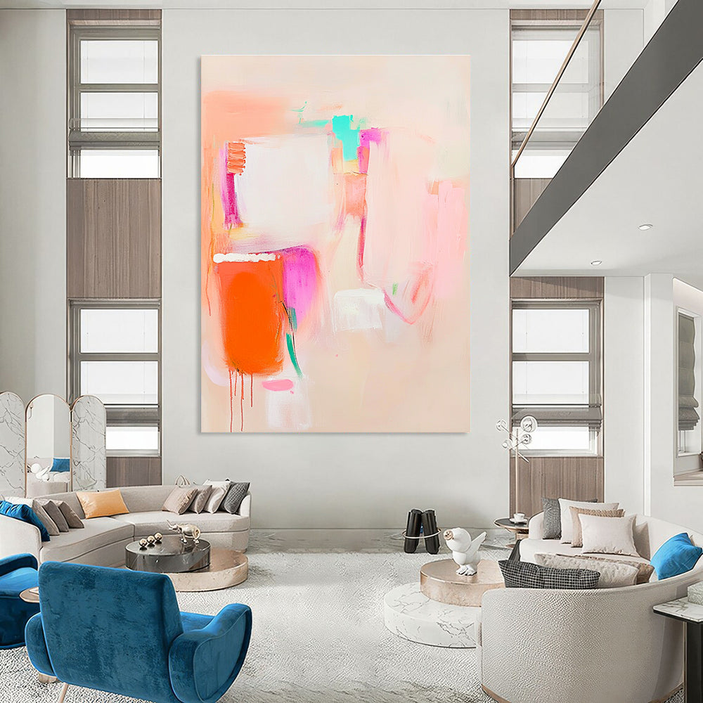 Soft Colorful Abstract for Feminine Nursery & Whimsical Café STSC623