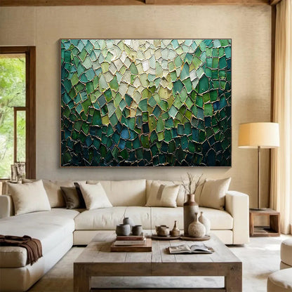 Colorful Stained Glass Mosaic Art for Mediterranean - Style Restaurant Walls DLZ3143