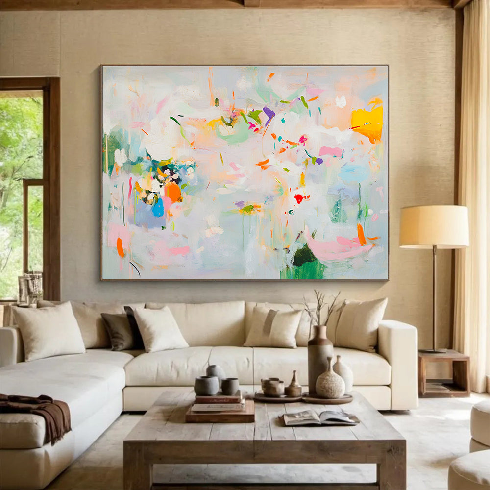 Vivid Abstract Flowers Art for Garden - Themed Restaurant & Art Gallery SC384