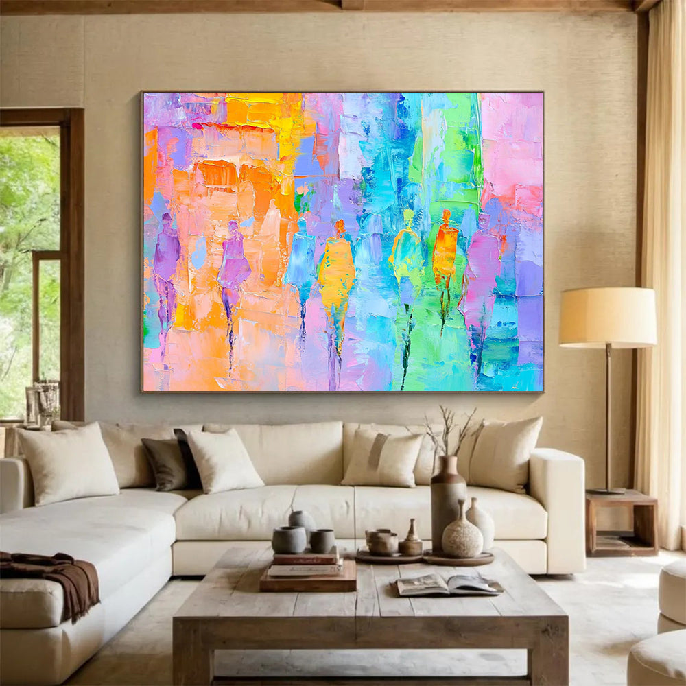 Vibrant Figure Abstract Art for Fashion - Forward Boutique & Artistic Dance Studio SC177