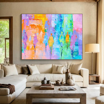 Vibrant Figure Abstract Art for Fashion - Forward Boutique & Artistic Dance Studio SC177