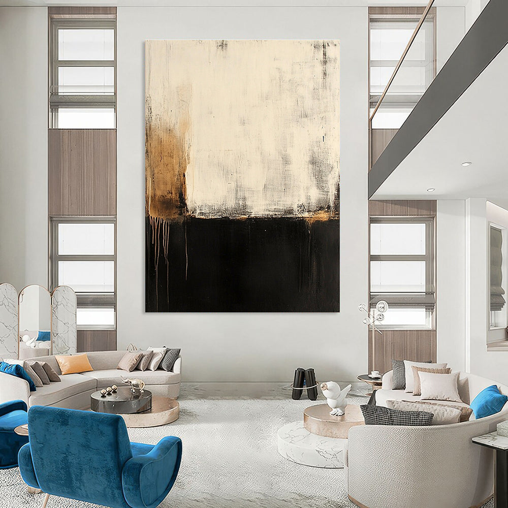 Minimalist Abstract Divide for Scandinavian - Style Home & Serene Meditation Room STSC606